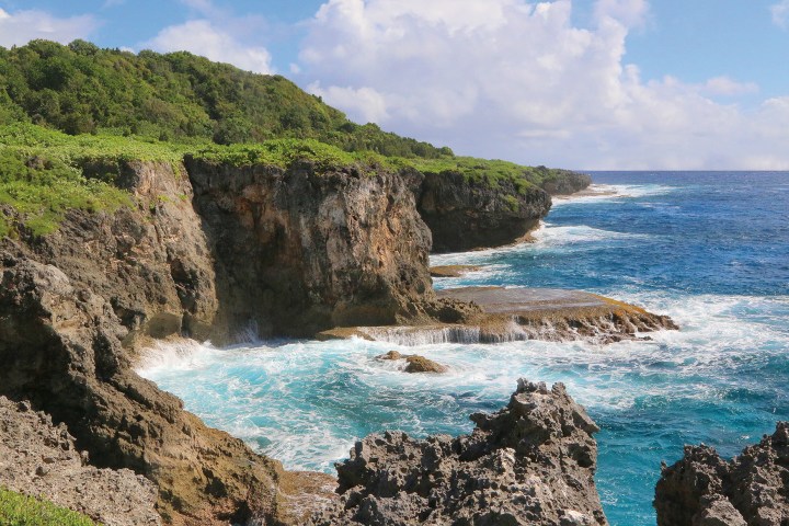 A look at the beautiful beach side cliffs