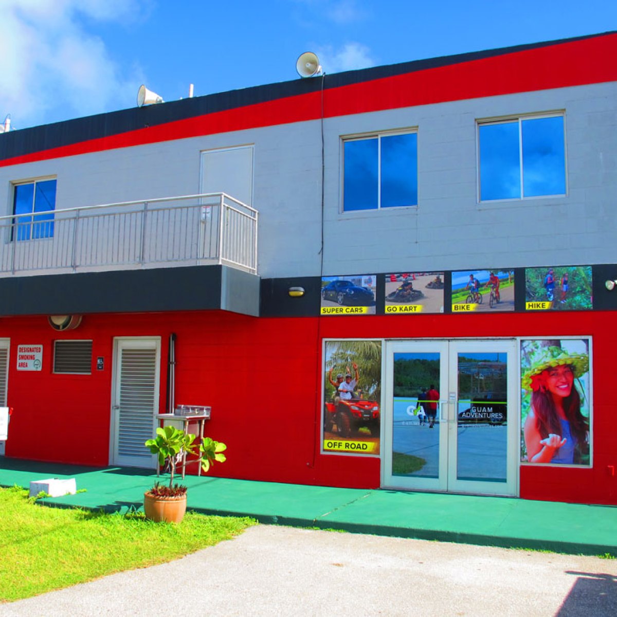 The front of the Guam Adventure office